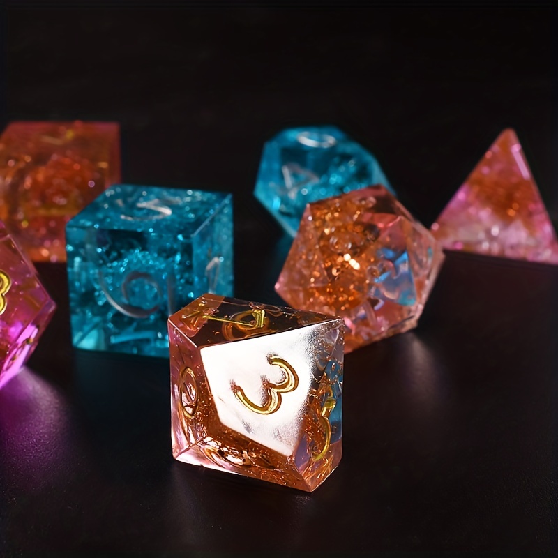 Polyhedral Dice Crystal Epoxy Resin Mold Table Board Game Dice