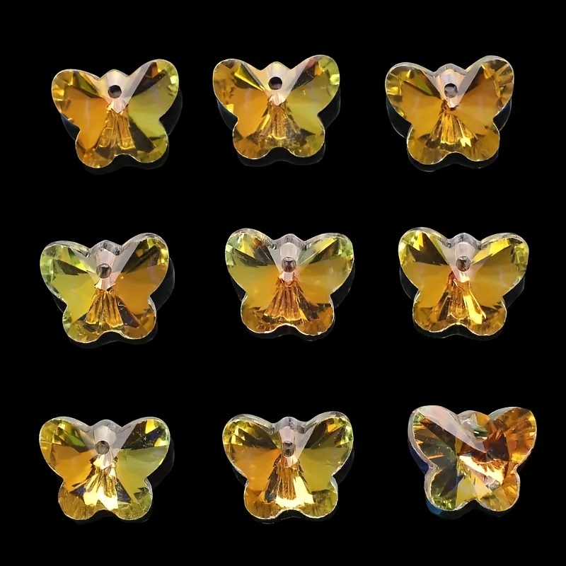 10MM/14MM Butterfly Beads Glass Crystal Beads Wholesale For DIY