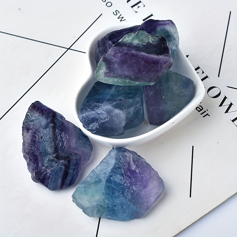 Natural Rainbow Fluorite Rough Stone
