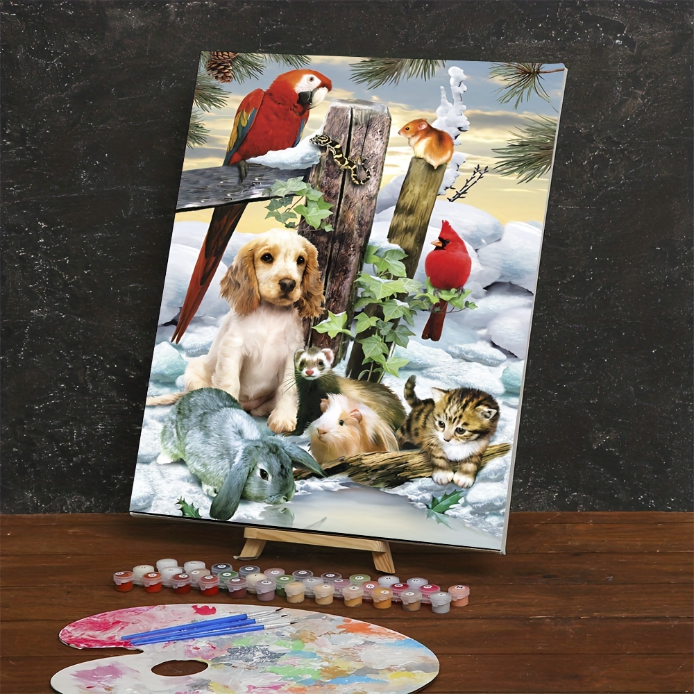 Paint By Numbers For Adults Animal Wall Art Picture With - Temu
