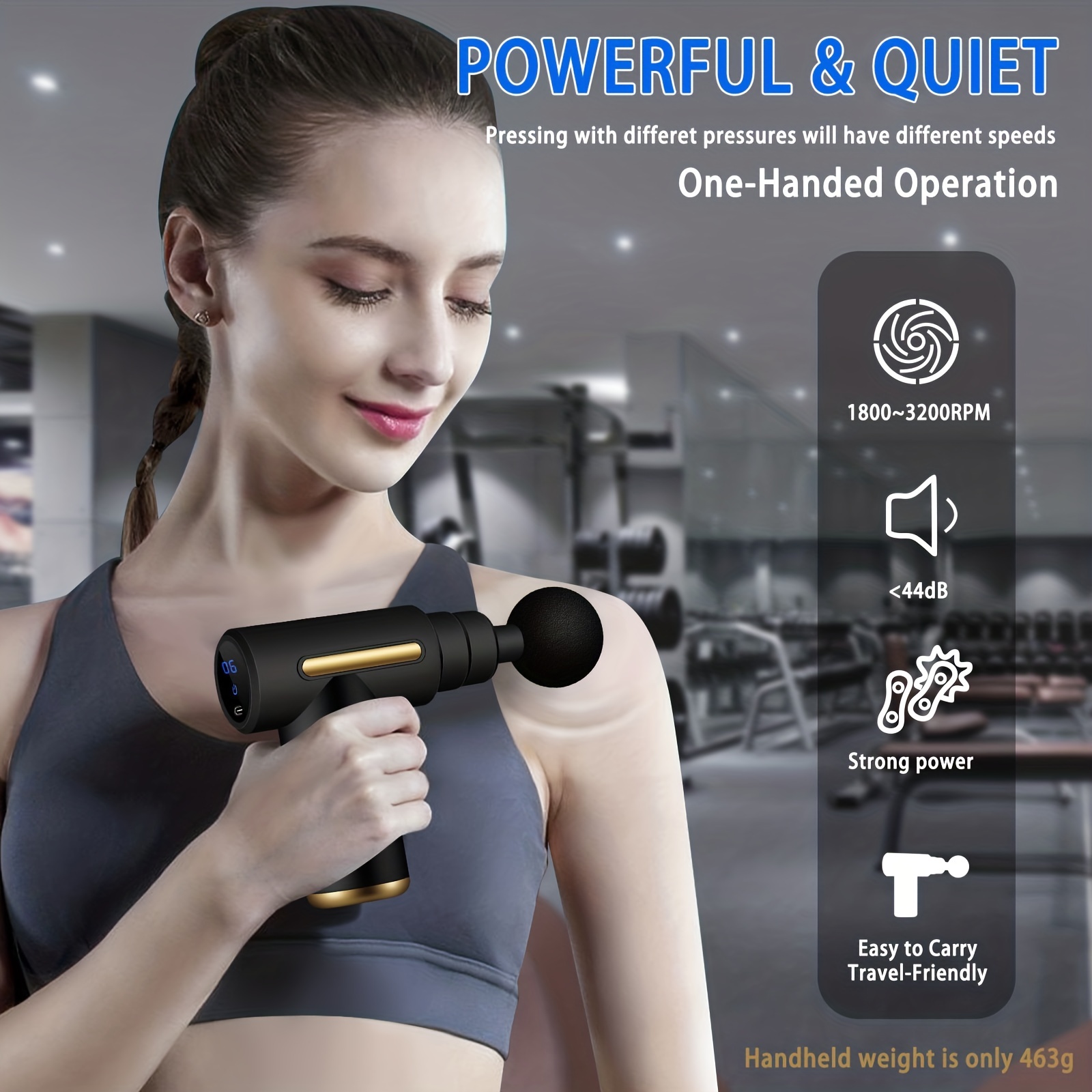 Deep Tissue Massage Gun For Pain Relief And Relaxation - Temu