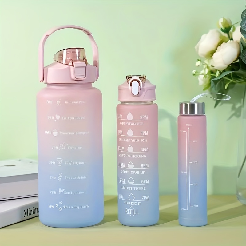 3 in 1 + Gradient Large Water Family Bottle Set - Temu