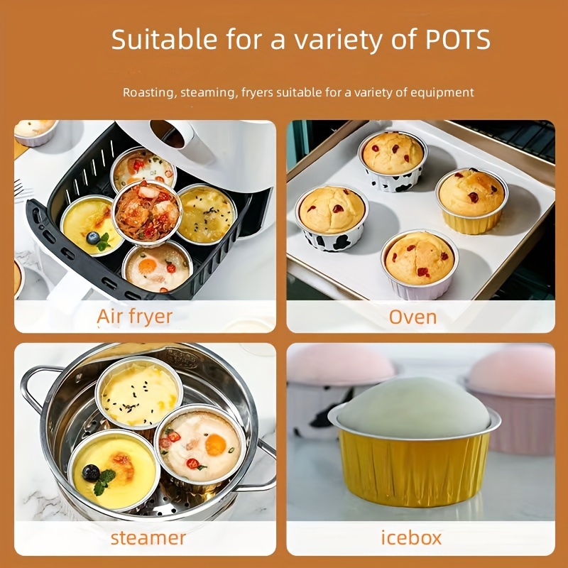 Air Fryer Tinfoil Cup Oven-bbq Household Heat-resistant Egg Tart