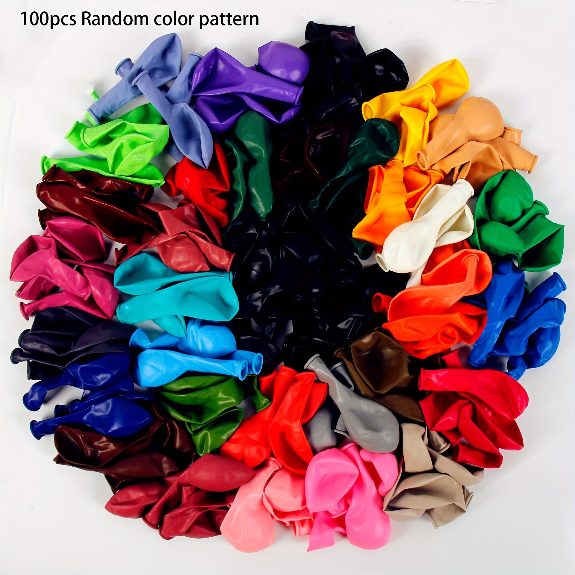 Globos grandes de 12 pulgadas de colores surtidos de alta calidad, helio  metálico, de látex, arcoíris, a granel, redondos para cumpleaños, bodas