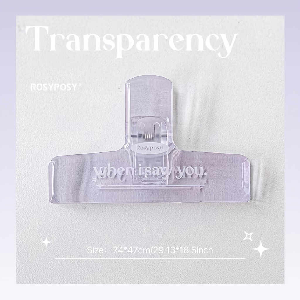 Transparent Airy Acrylic Journal Clip Good looking And Clear - Temu