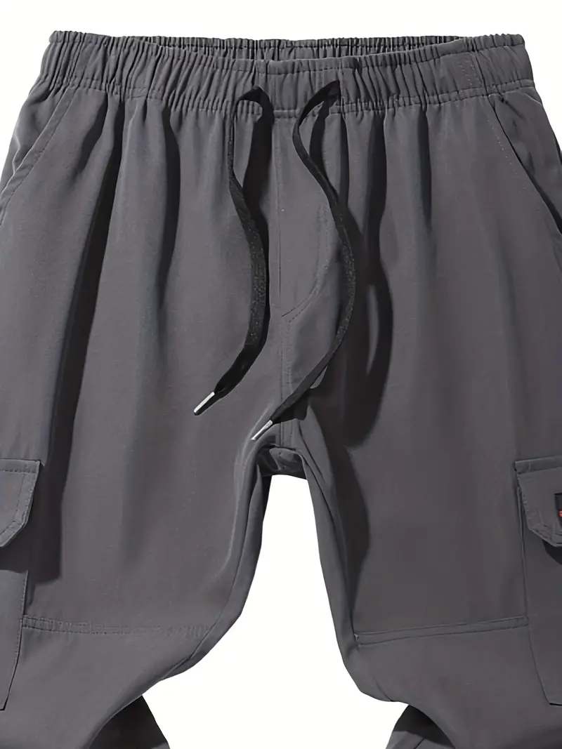 Trendy Loose Cargo Pants Men's Joggers Multi Flap Pocket - Temu Australia