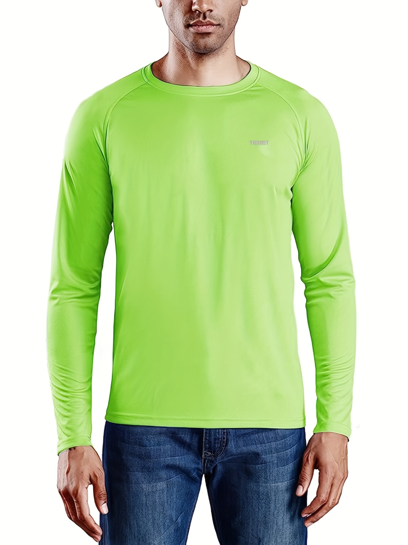 Men's Rainbow Color Block T shirt Sun Protection Fishing - Temu