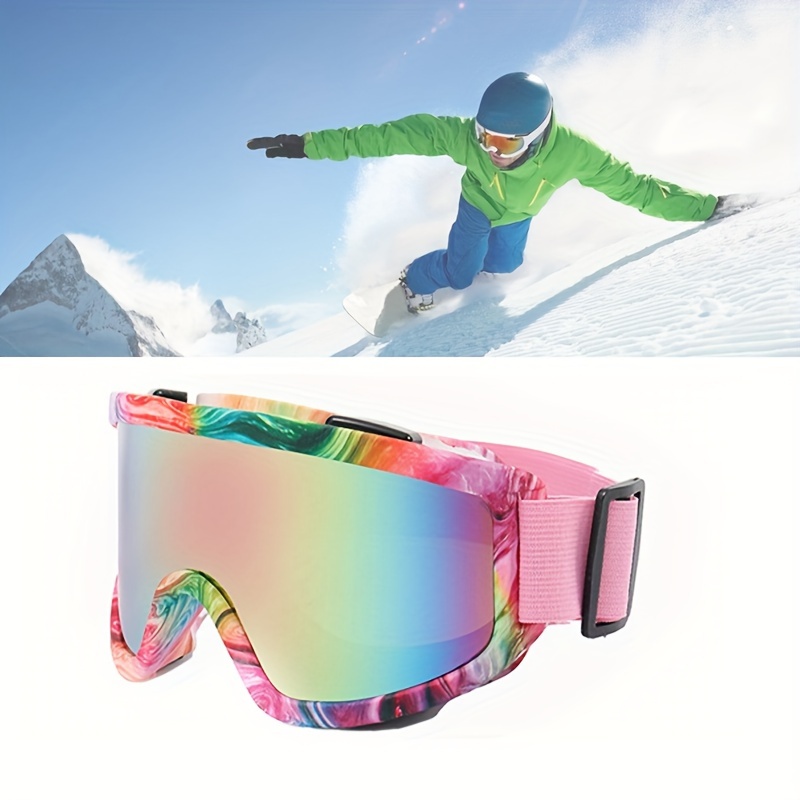 Winter Sports Ski Goggles Anti-Fog UV Snow Snowboard Skiing Sunglasses  Glasses