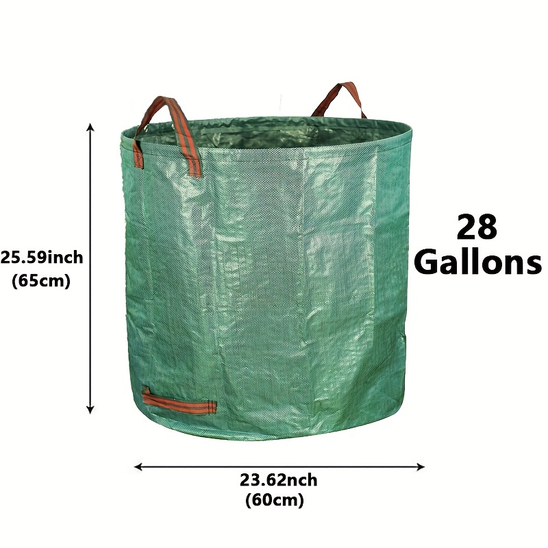 500L Garden Waste Bag Reusable Leaf Collection Bag Fallen Leaves