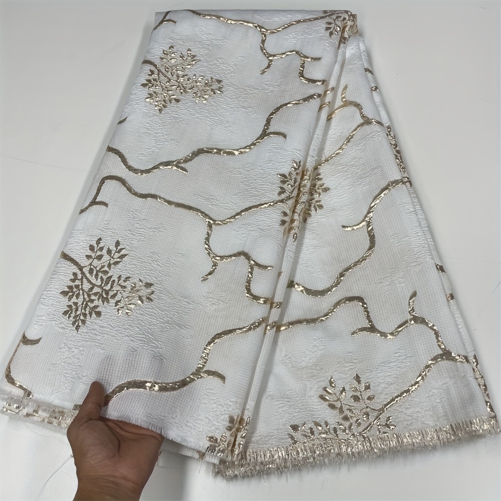2024 French Lace Fabric High Quality African Brocade - Temu
