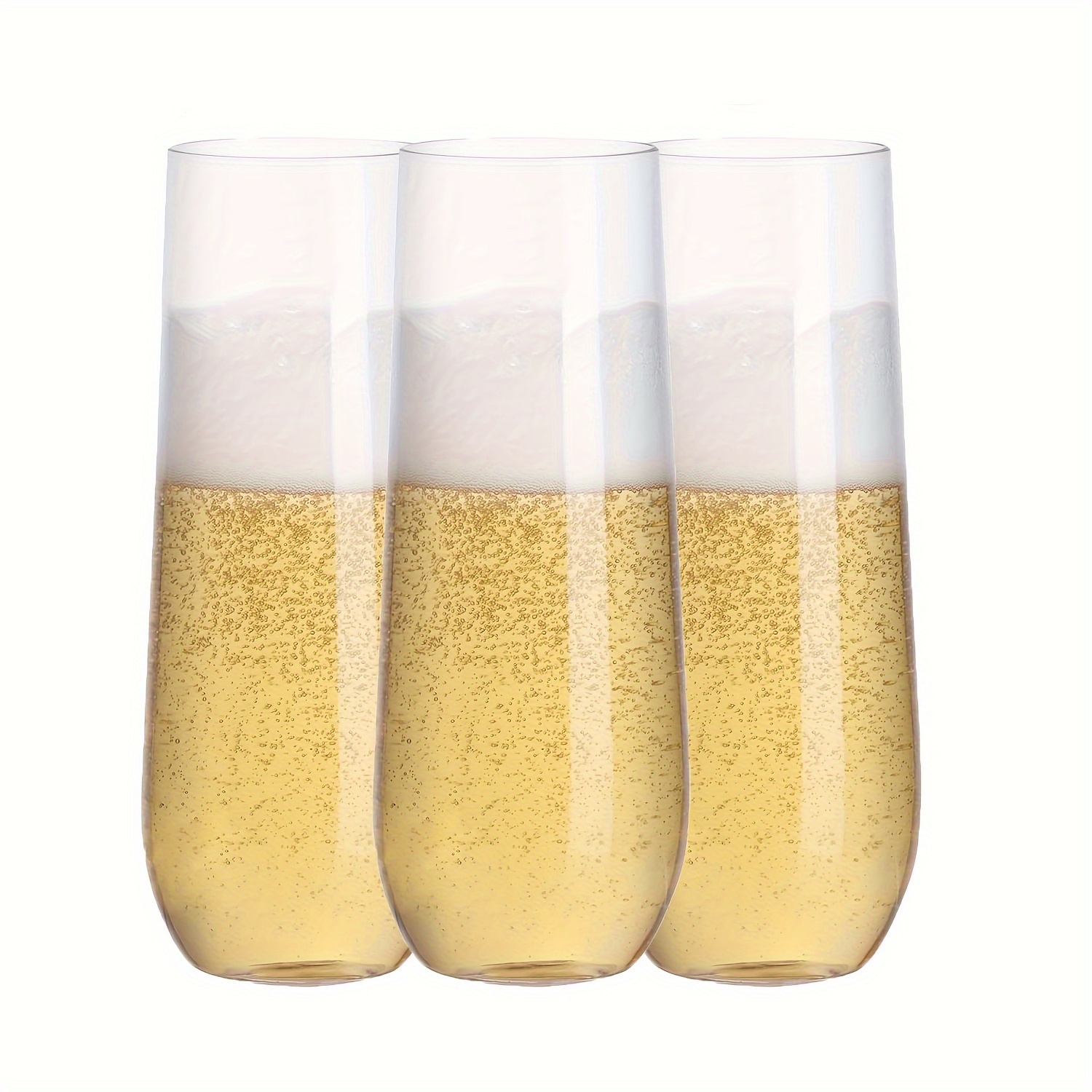 Plastic Stemless Champagne Flutes Disposable Unbreakable - Temu