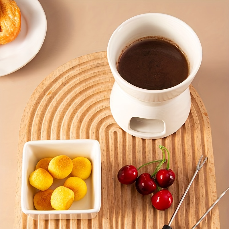 Ensemble de casseroles à fondue au chocolat et au fromage en céramique -  Convient pour la maison, le restaurant et le café - Passe au lave-vaisselle  : : Cuisine et Maison
