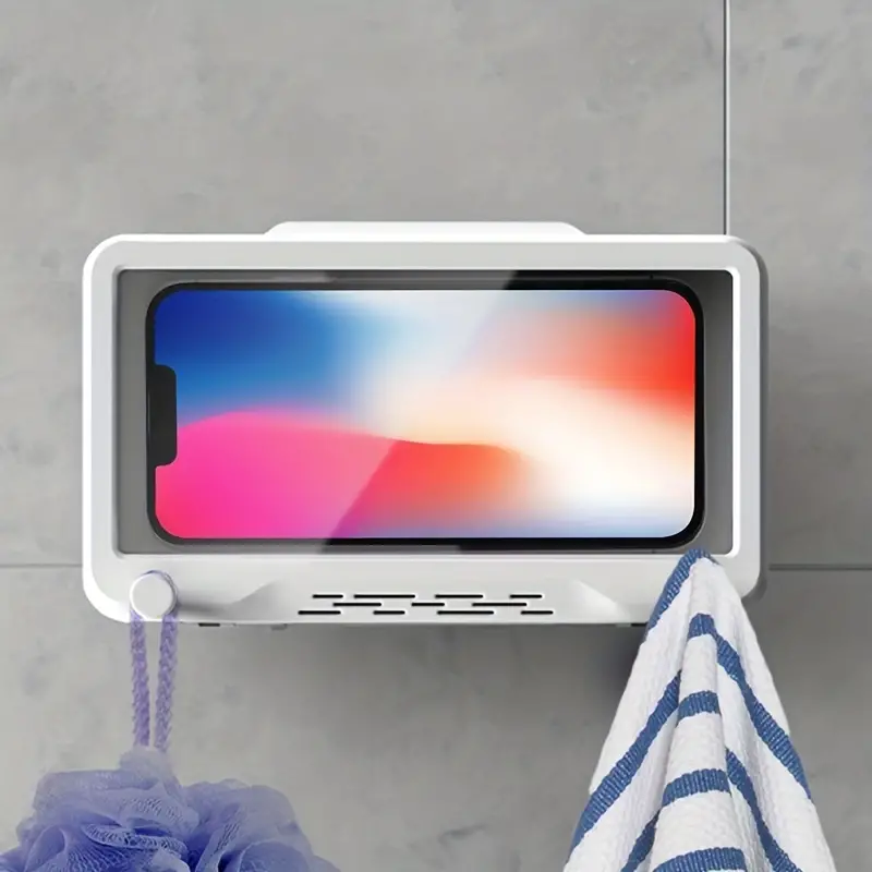 Bathroom Waterproof Mobile Phone Holder Bathing Watch Tv - Temu