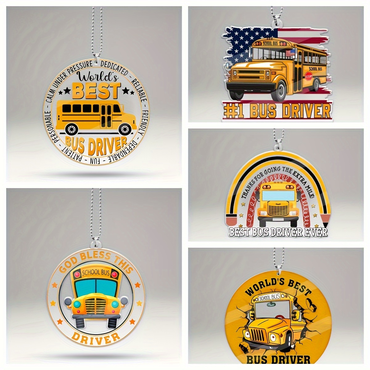 Thank You Gifts For School Bus Drivers Car Hanging - Temu