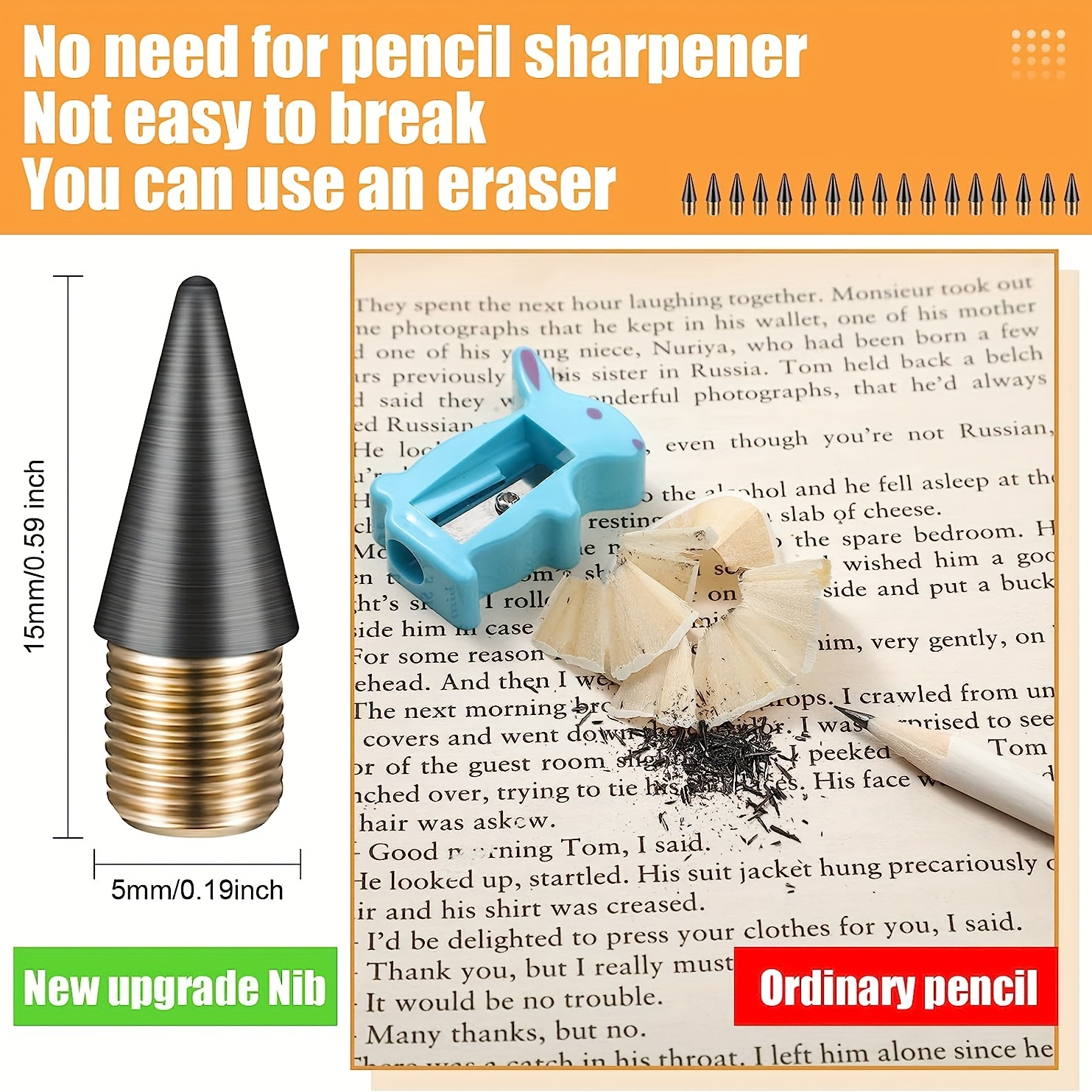 Beadable Pencil Eraser and Tip Refills | Creepsakes Shop