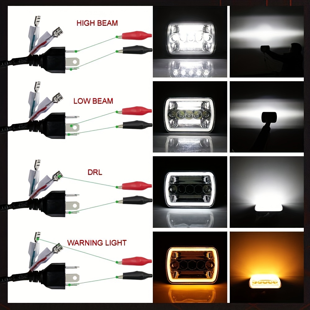 7 インチ Led ヘッドライトハイ/ロー LED シールドビームヘッドランプ