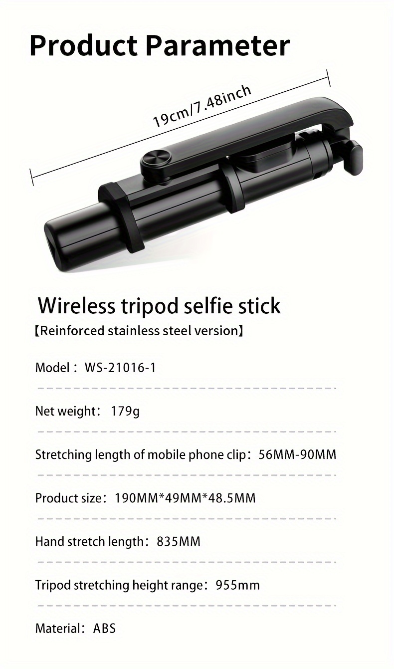 Trípode Selfie Stick Con Control Remoto - Trípode Extensible Para IPhone Con  Patas De Alta Resistencia Para IPhone 14 13 12 11 Pro Max, Para Teléfono  Móvil Galaxy S22 Con Teléfono Inteligente Android - Temu Spain