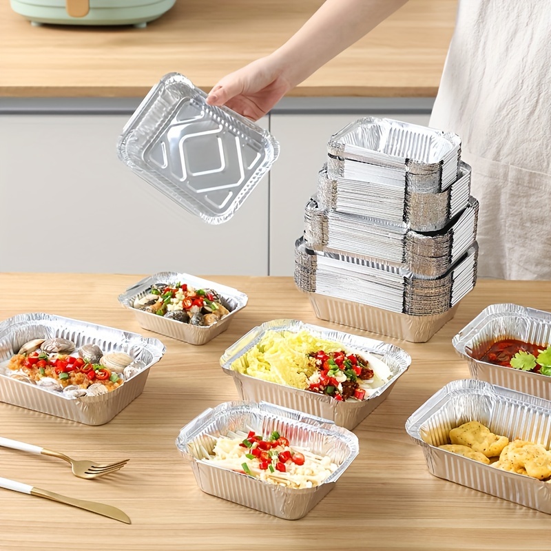 Disposable Aluminum Foil Pans Food Containers Great For - Temu
