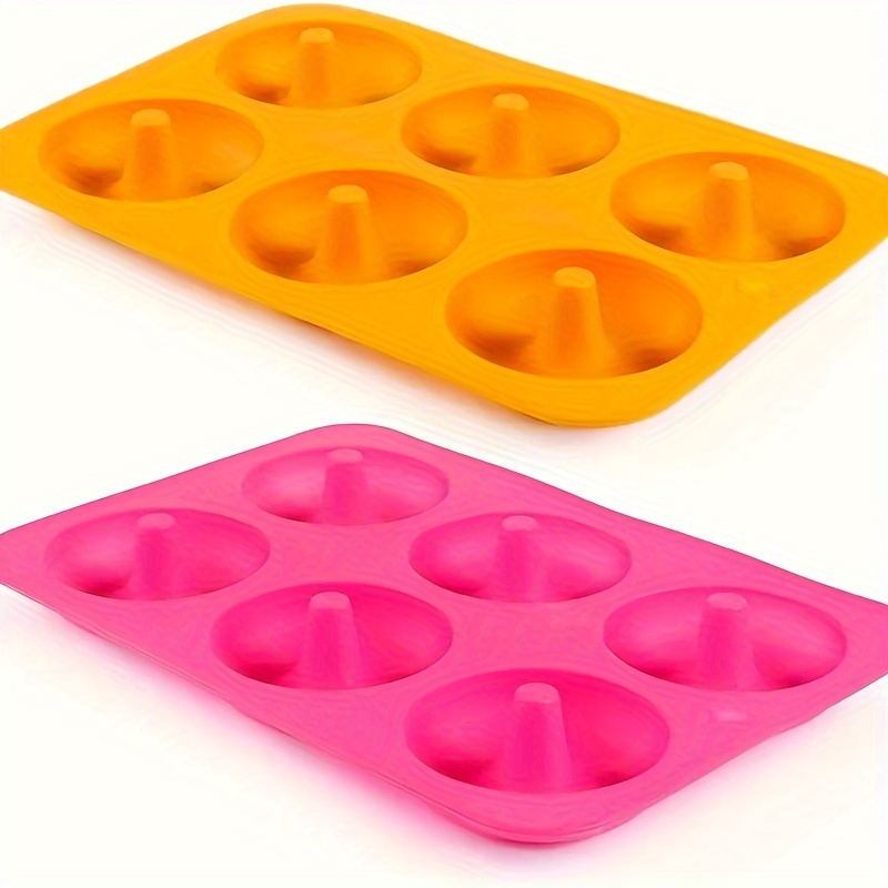 Durable Silicone Donut Pan - Non-stick, Easy Clean, Bpa Free, Perfect For  Cake, Biscuit, Bagels, Muffins, And More! - Temu