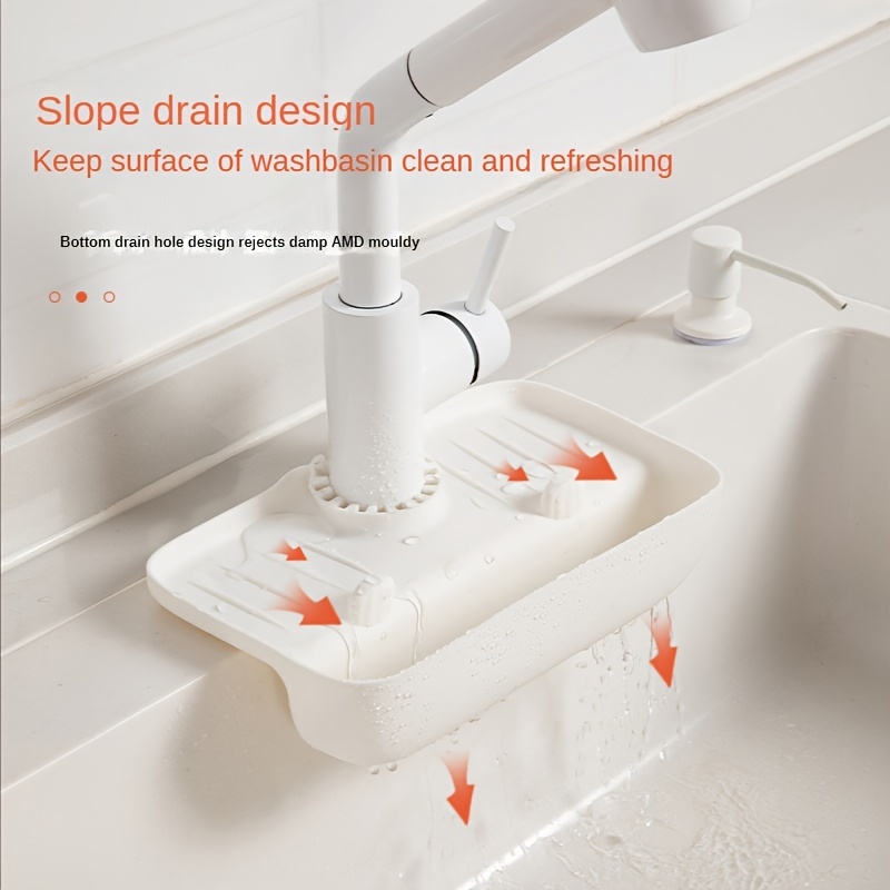 Real Solutions for Real Life Clear Sink Sponge Holder RS-SCTSPNG