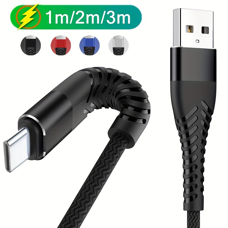 2m USB A to USB C Charging Cable Durable - USB-C Cables
