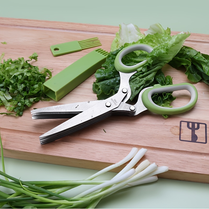 Herb Scissors Set Multi Blades Multipurpose Kitchen Chopping Herb