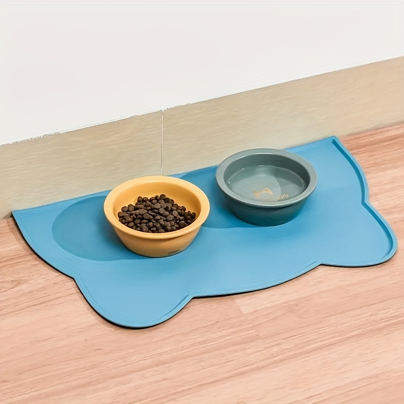 Non-slip Silicone Cat Food Mat - Waterproof And Easy To Clean Pet Feeding  Mat For Dogs And Cats - Temu