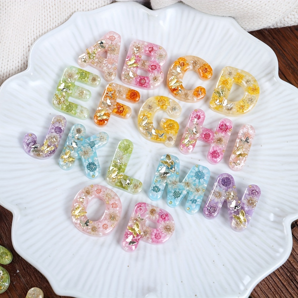 

1pc Resin Mold Letter Keychain Hanging Pendant Crystal Epoxy Resin Mold Alphabet Jewelry Pendant Silicone Mould Diy Crafts Casting Tool, 3 Sizes For Choice