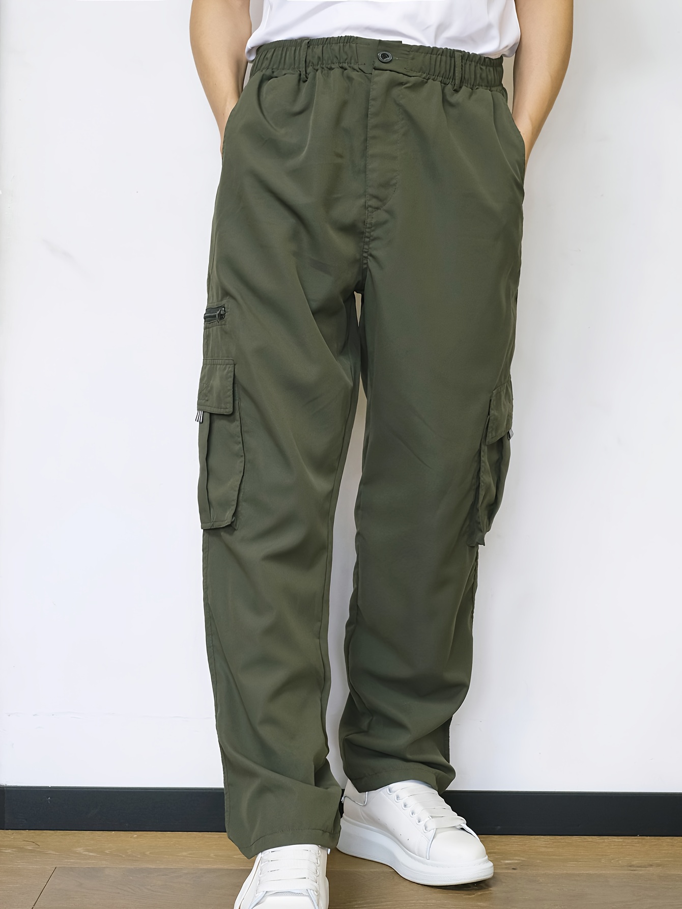 Pantalon De Travail Pour Homme Combat Multi-Poches Cargo Élastique Stretch  %