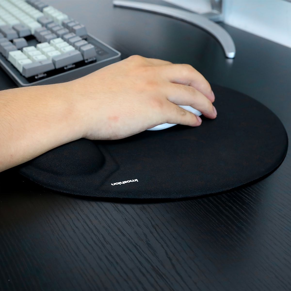 Mouse Pad Ergonomic With Gel Comfort Wrist Rest Support, Gaming Mouse Pad  With Lycra Cloth Nonslip
