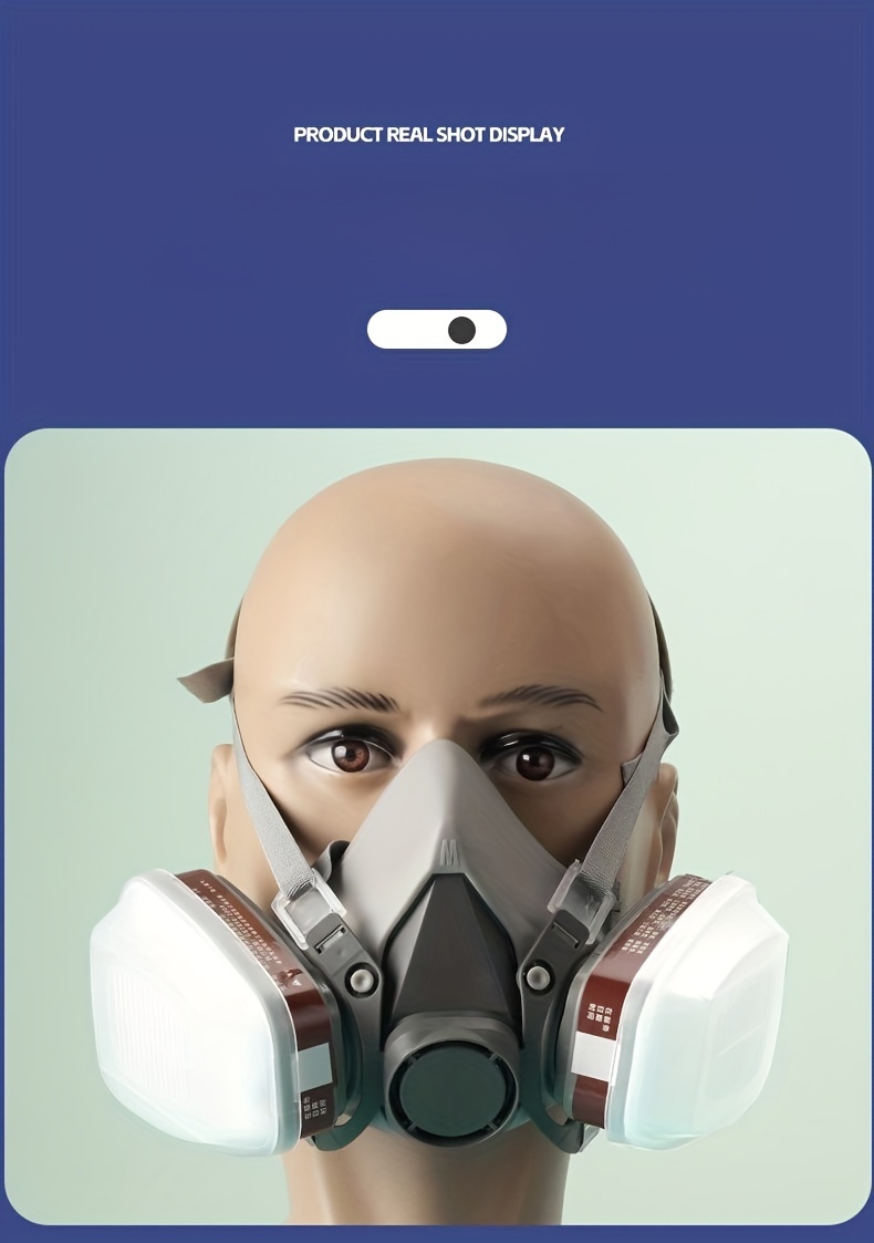 Demi-masque peinture 3M : Masque de protection respiratoire 
