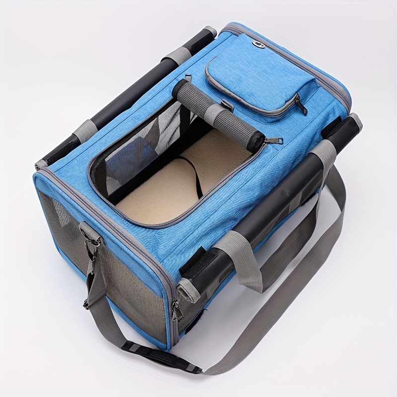 Portable Collapsible Pet Carrier - Soft-sided Travel Bag For Cats And Small  Dogs - Foldable And Shoulder-portable - Ideal For Airline And Car Travel -  Comfortable And Secure Pet Shoulder Bag - Temu