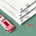 1pc 40pcs push clip long tail clip iron clip office stationery paper binding small clip bill clip