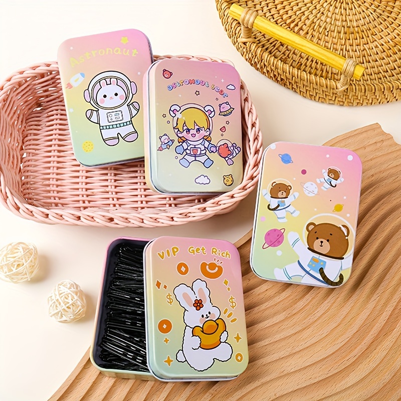 Cute Cartoon Style Storage Box Children's Hair Accessories - Temu Japan