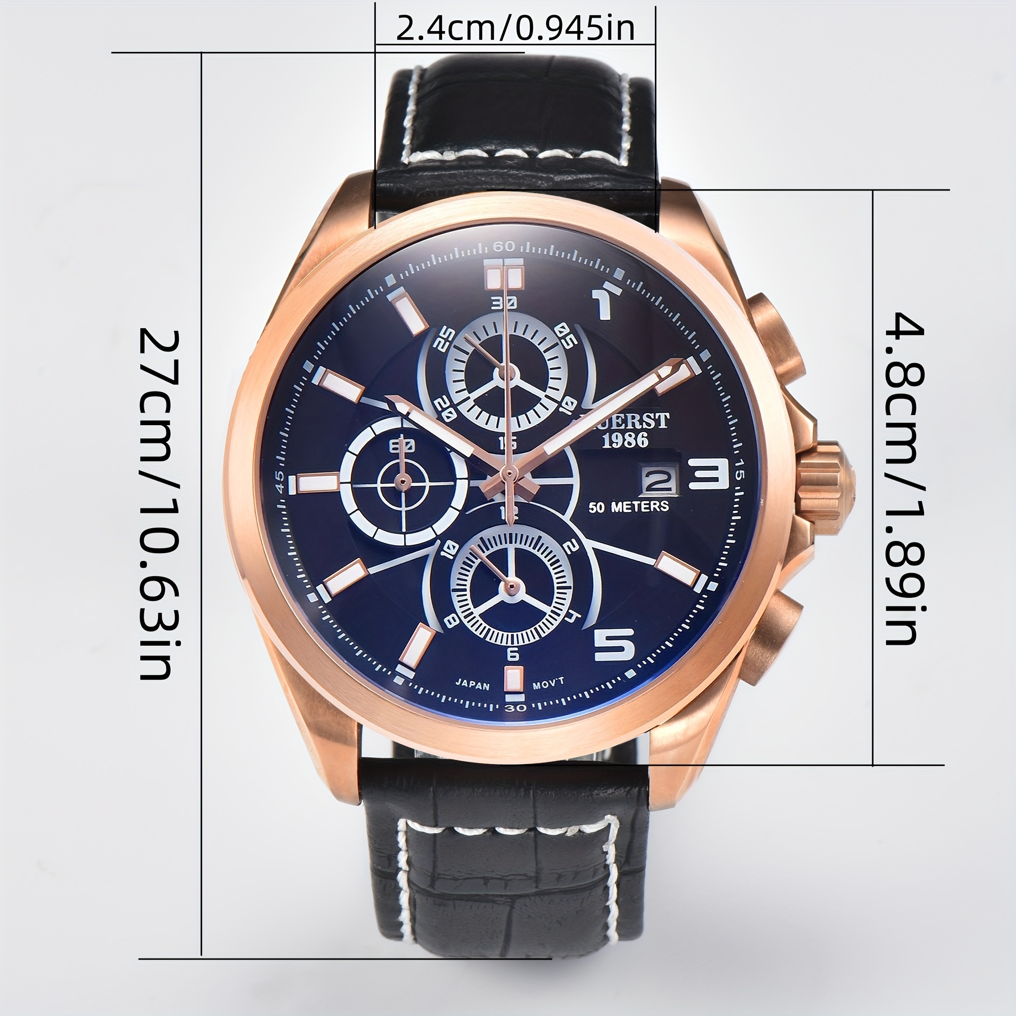 Kuerst Montre Homme Jeune En Acier Inoxydable Chronom tre