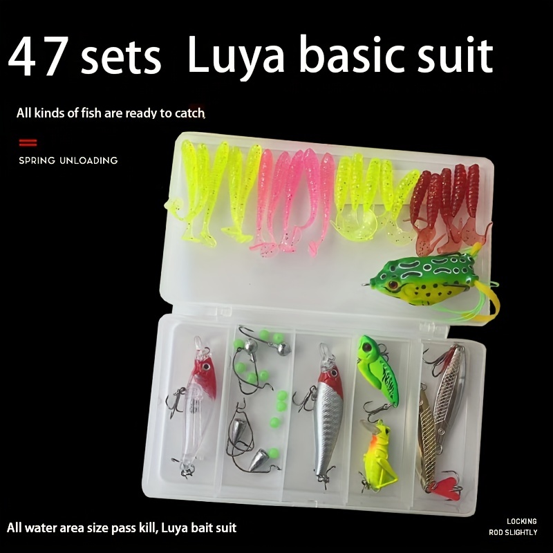 Pack of 225 Worm Fishing Lures, Trout Bait Rubber Set, Artificial Bait  Worms Fish, Fishing Bait Box Set Artificial Worm Premium Quality High  Quality Soft Plastic Fishing Lure : : Sports 