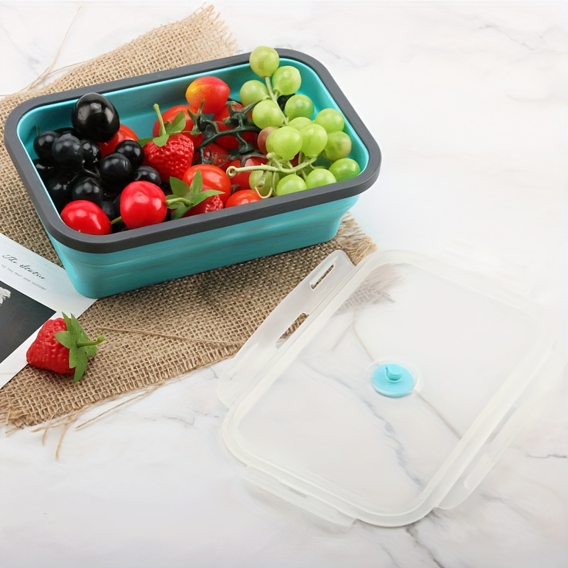 Foldable Food Storage Containers Silicone Lunch Box - Temu