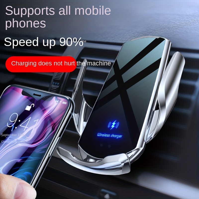 Automatic Infrared Induction Car Wireless Charger Car Air Vent Mobile Phone  Fast Charging Holder Car Accessories, Office Accessories, School Supplies