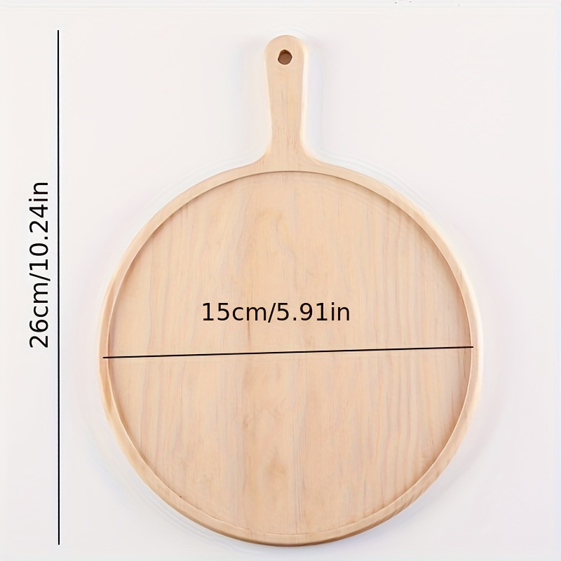 Cake Dessert Serving Plate, Wood Pizza Paddle Cutting Board Small Chopping  Board With Handle Round Cheese Paddle Board Charcuterie Serving Tray For  Meat Cheese Bread Vegetables Fruits - Temu