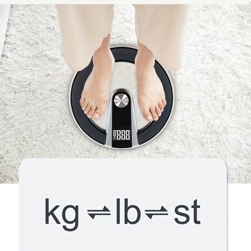 Transparent Bathroom Scales, Lcd Electronic Digital Smart Scale, Bear, Body  Weight Balance Scales, Floor Scales, Bathroom Tools - Temu