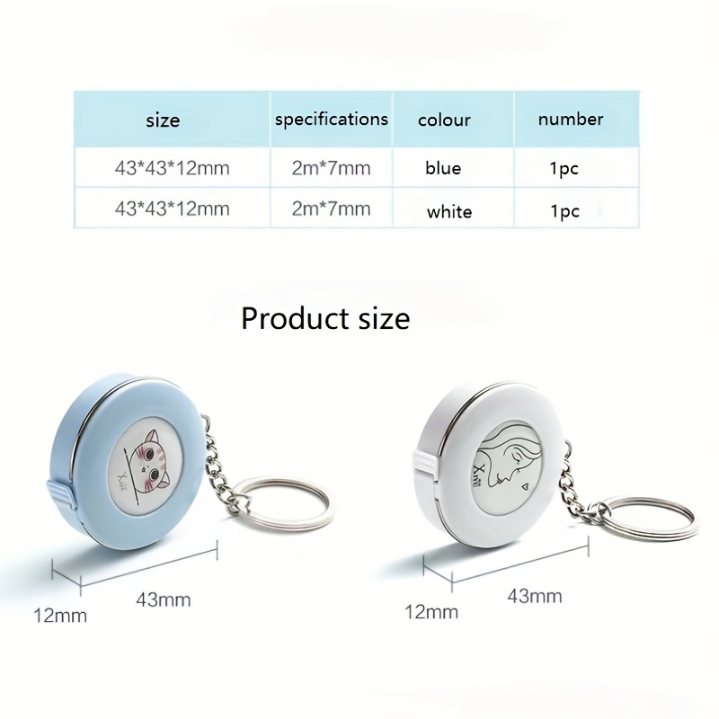 Mini Portable Retractable Ruler Tape Measure,Centimeter Inch Roll Tape |  WUTA