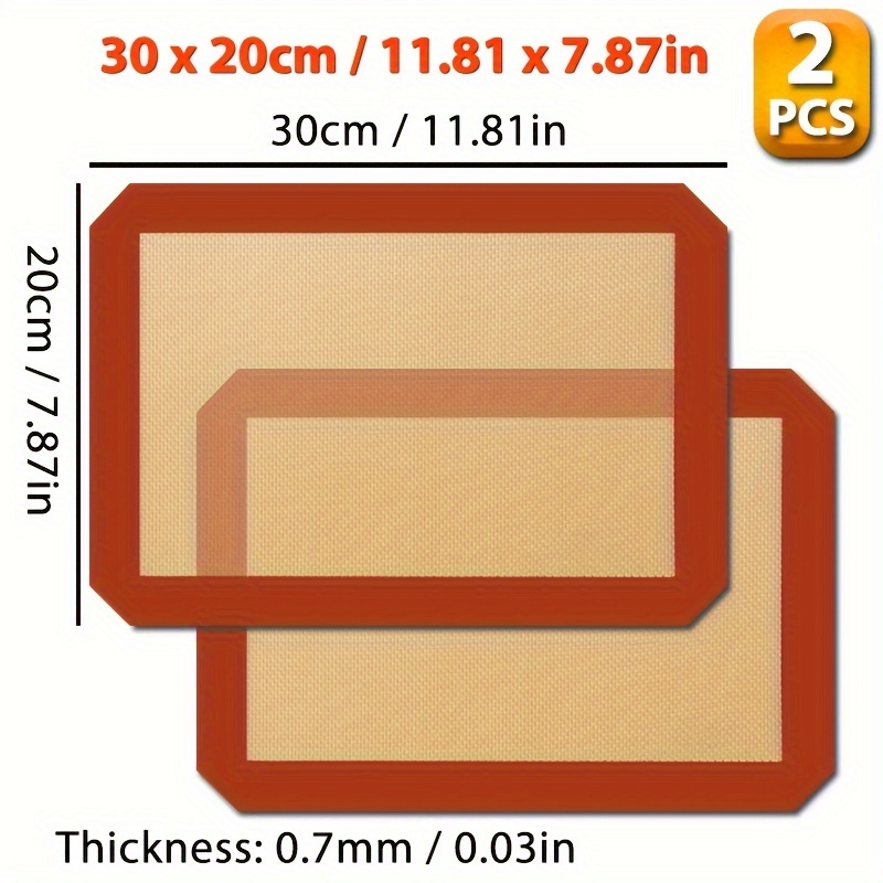 6pcs, Reusable Silicone Baking Mats Silicone Cooking Mat, Non Stick Oven  Liners, Baking Mat Sheet Baking Tray Liner Set, Cooking Mat 40.01cm X  30.0cm