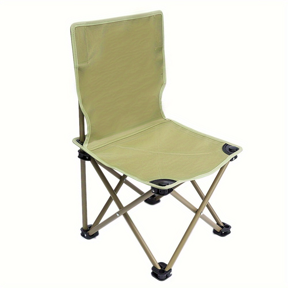 Outdoor Folding Chair Backrest Fishing Chair Camping Picnic Chair - Sports  & Outdoors - Temu