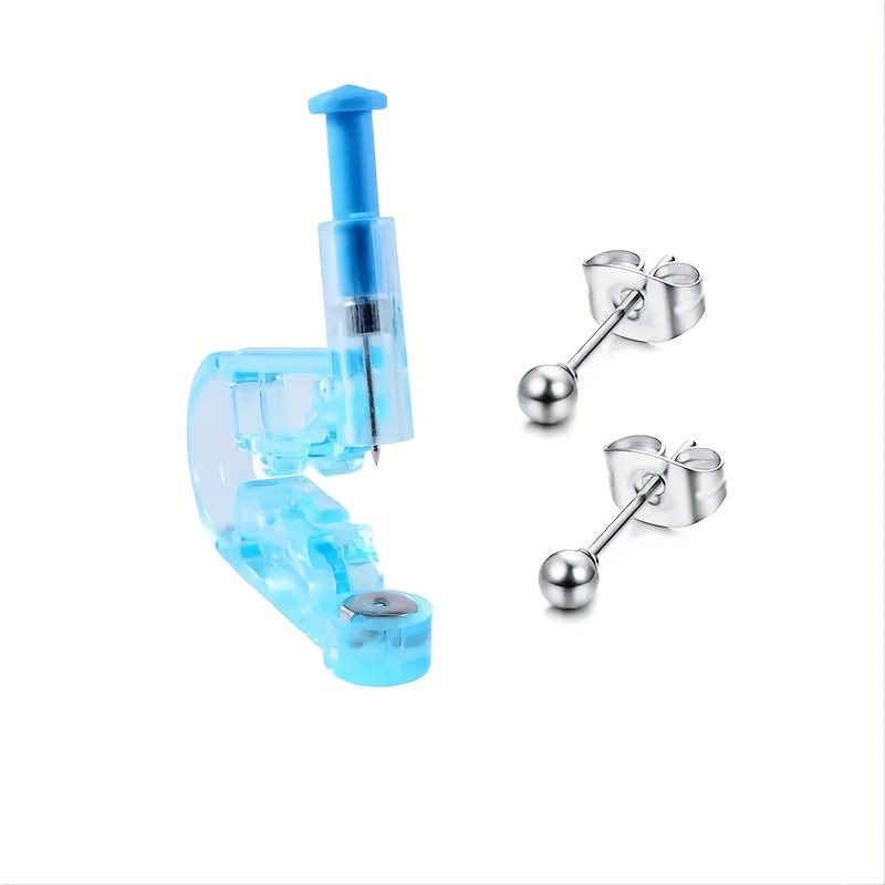 2Pcs Disposable Ear Piercing Gun Tool Earring Gun Kit Ear Stud Gun