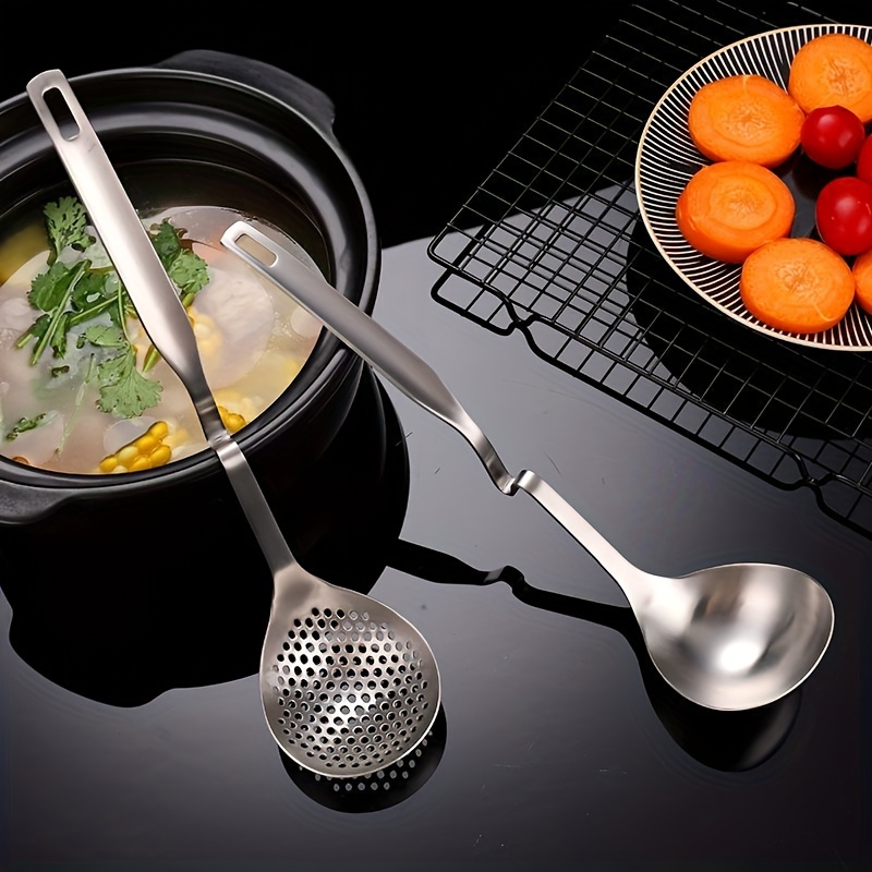 Stainless Steel Hangable Hot Pot Ladle Slotted - Temu