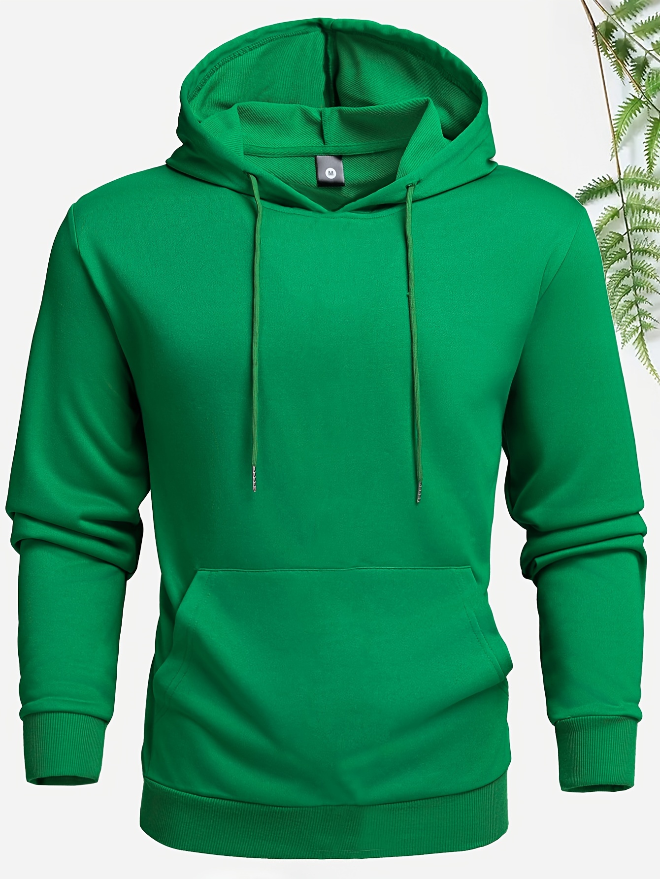 Plain green hoodie mens hot sale