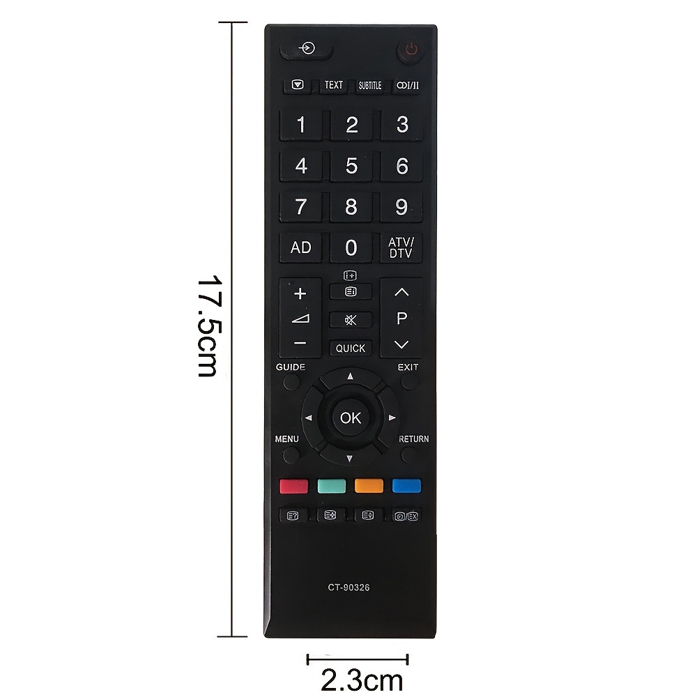 Remplacement CT90326 Telecommande Universelle Toshiba pour Telecommande  Toshiba TV Télécommande Toshiba Regza CT90326 CT90380 [362] - Cdiscount TV  Son Photo