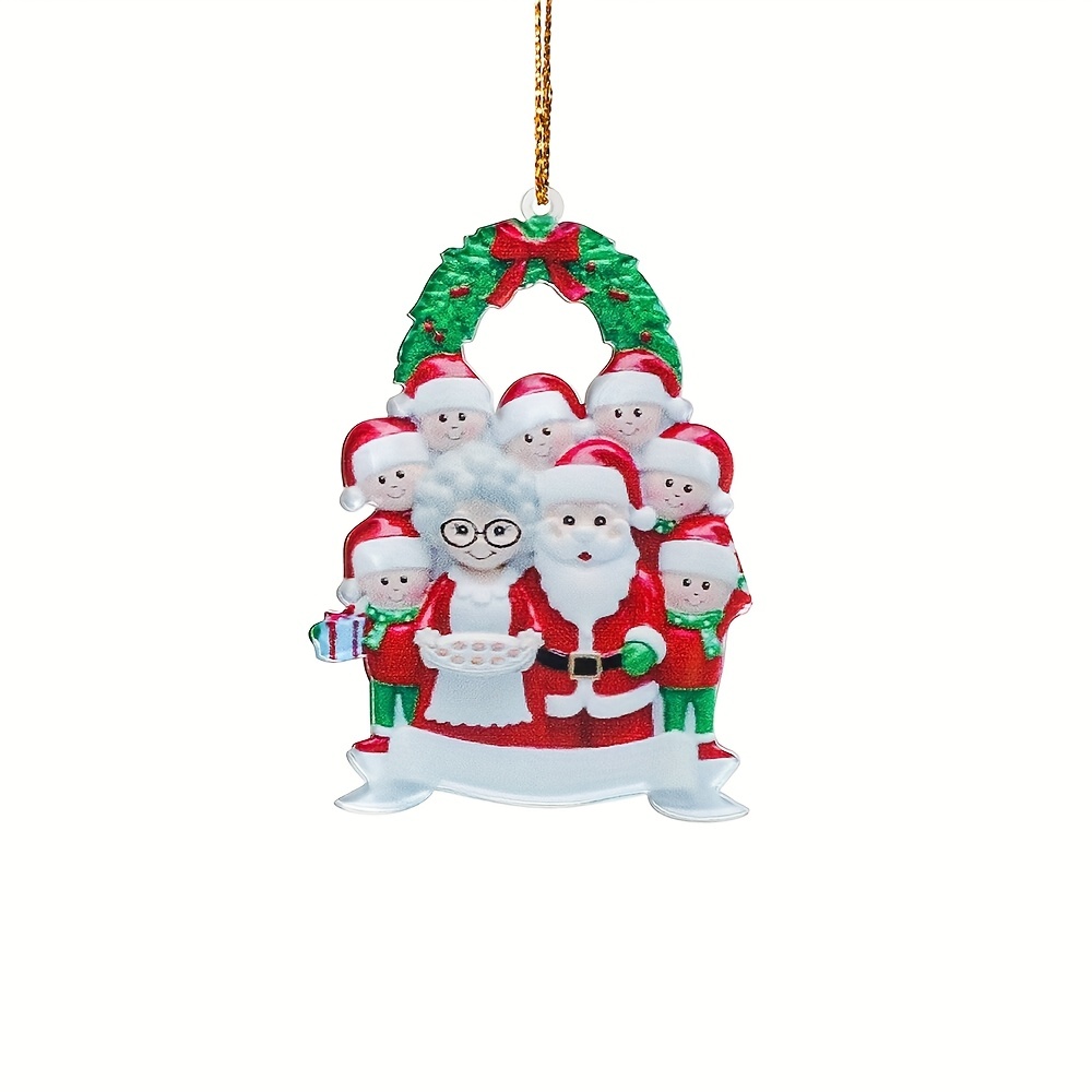 Christmas Decoration Snowman Flat Car Hanging Ornament Home Decor ...