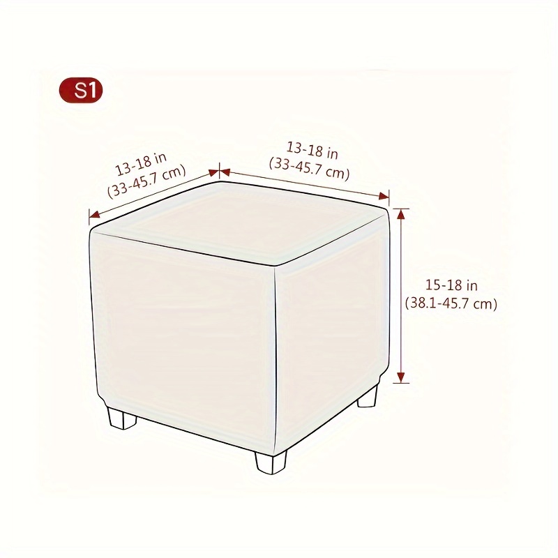 LXYUUM 1pc Copertura elastica quadrata, copertura sgabello rettangolare  stampata coperture poggiapiedi di archiviazione - Temu Italy