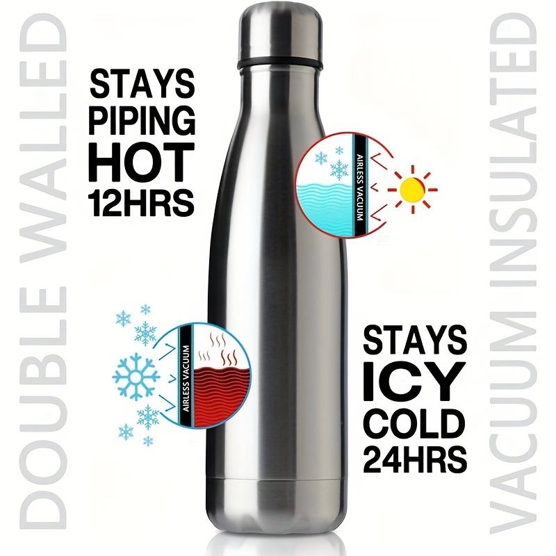 Cola Bottle Double Walled Stainless Steel Vacuum Insulated - Temu